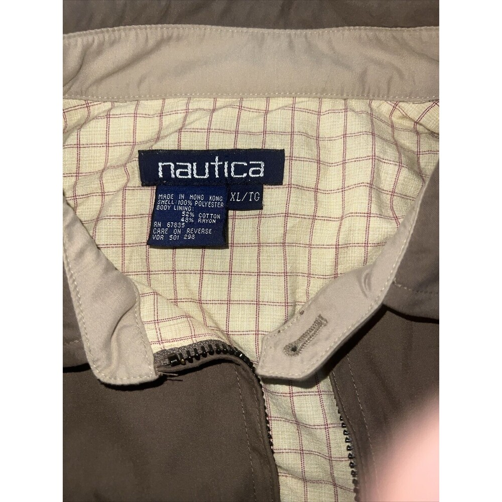 Vintage Nutica Xl TG KHAKI MEN JACKET
